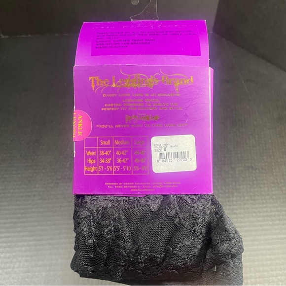 BNIP Daddy Long Legs Lace footless tights small PRICE FIRM NO DISCOUNTS SEE SIZE - Picture 2 of 7